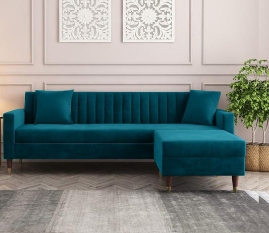 ALVMKAS - Ocean Blue Sofa - Modern Furniture & Furnishings