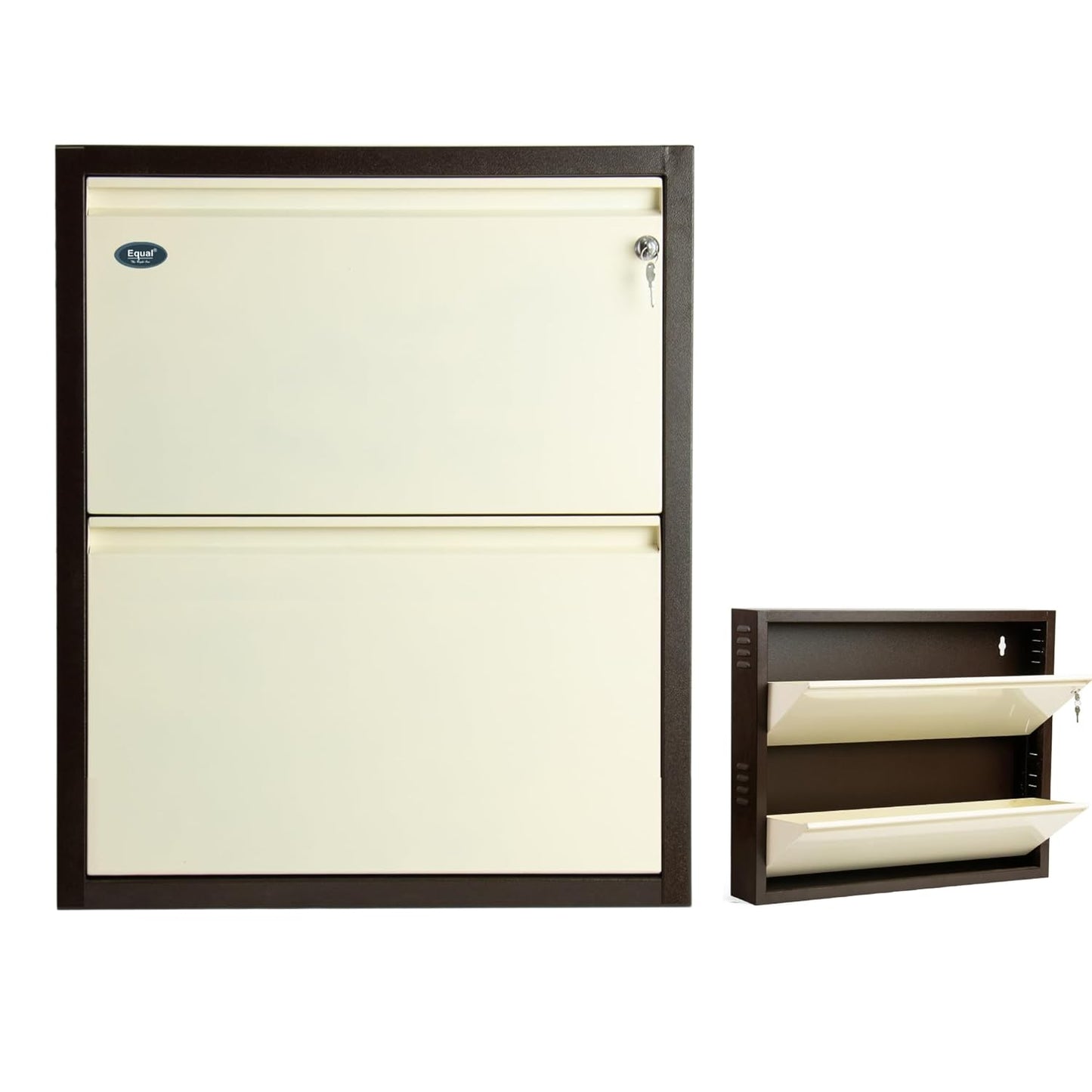 Asnalksd - 3 Door Mild Steel Shoe Rack for Home - Modern Furniture & Furnishings