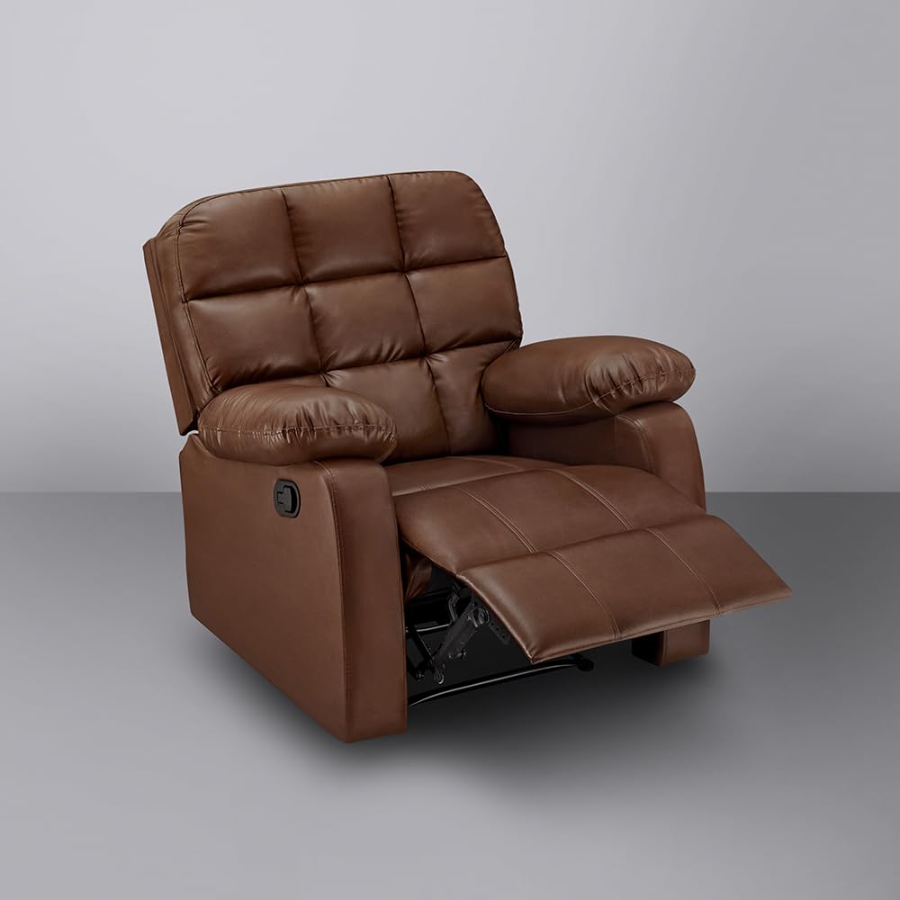 Manual Recliner with Durable Spring Support - Modern Furniture & Furnishings