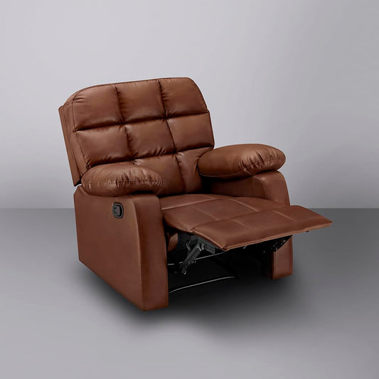 Manual Recliner with Durable Spring Support - Modern Furniture & Furnishings