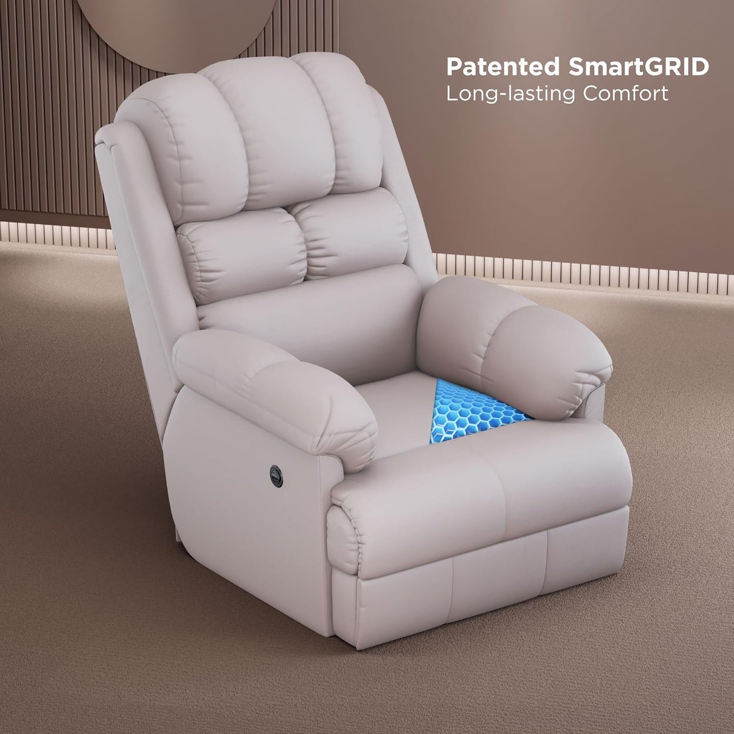 Motorised Single Recliner Sofa - Modern Furniture & Furnishings