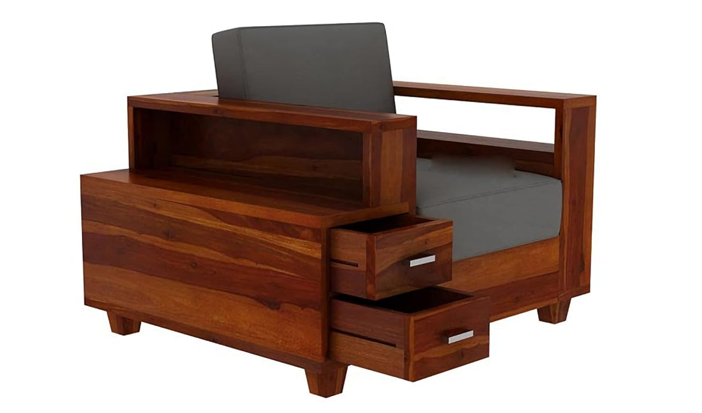 Solid Sheeesham Wooden Sofa Set - Modern Furniture & Furnishings
