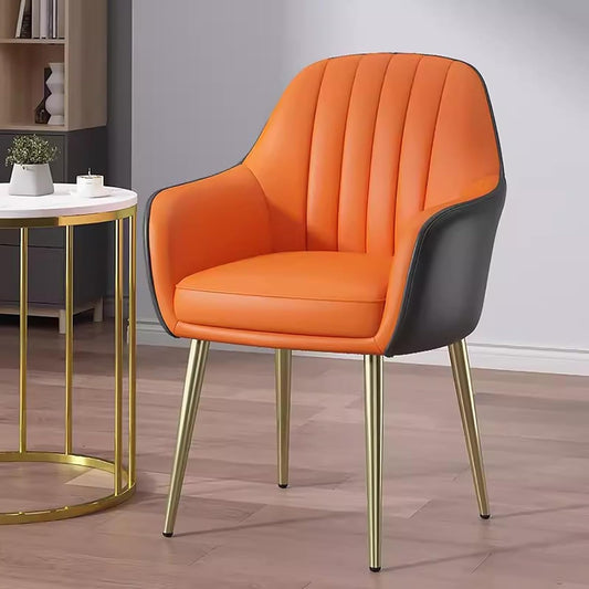 Asdejic - Faux Leather Arm Upholstered Chairs - Modern Furniture & Furnishings