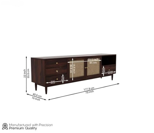 Entertainment Unit Cabinet with Storage - Modern Furniture & Furnishings