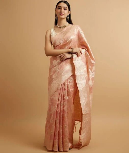 Floral Patterned Saree - Modern Furniture & Furnishings