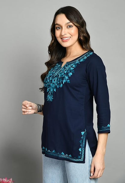 Kashmiri Embroidered Kurti - Modern Furniture & Furnishings