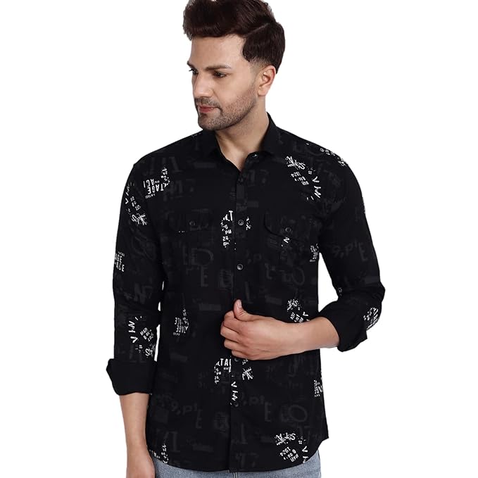 Man Printed Shirt - Modern Furniture & Furnishings