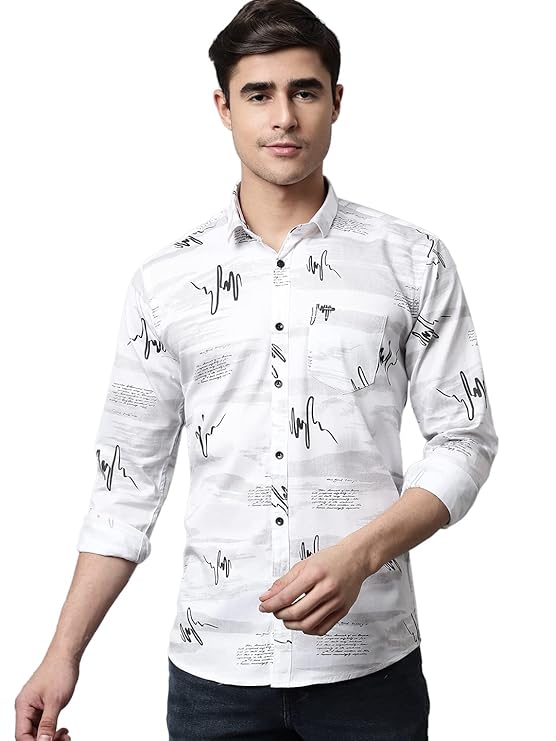 Man Printed Shirt - Modern Furniture & Furnishings