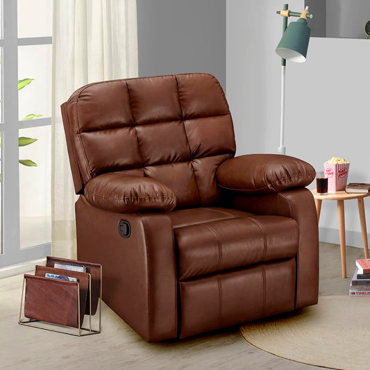 Manual Recliner with Durable Spring Support - Modern Furniture & Furnishings