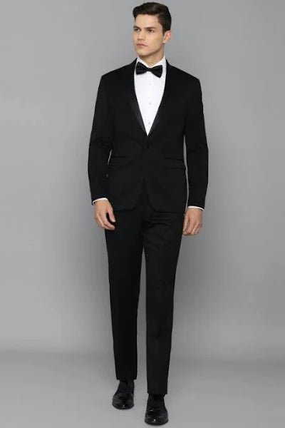 Men Single Breasted 2 button Solid Formal Two Piece Suit - Modern Furniture & Furnishings