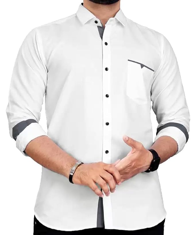 Men's Regular Fit Solid Soft Touch Cotton Casual Shirt - Modern Furniture & Furnishings