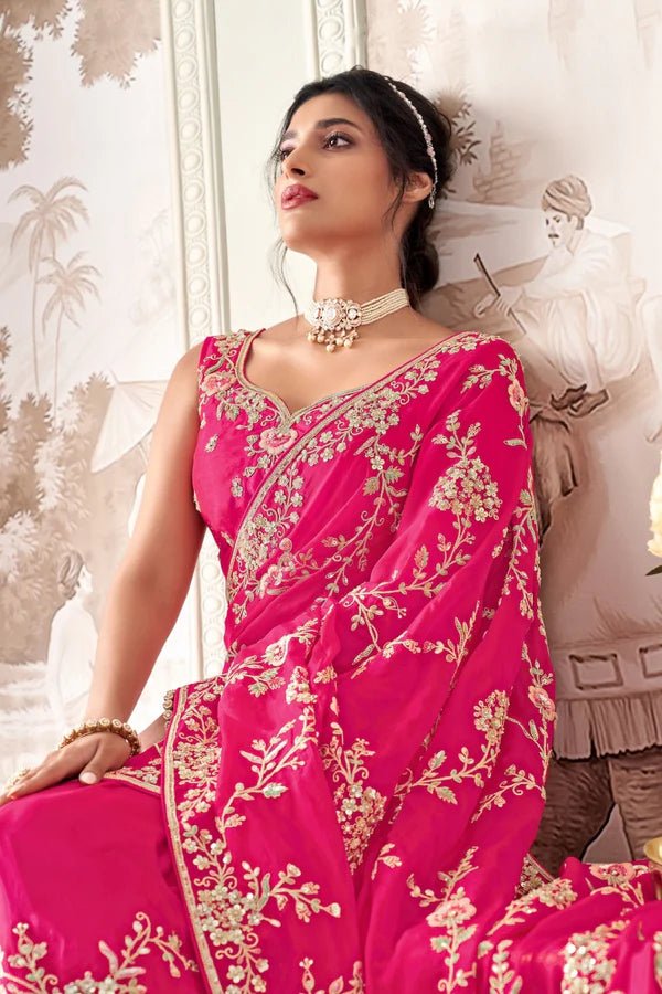 organza silk saree - Modern Furniture & Furnishings