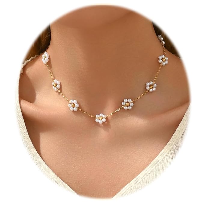 Pearl Necklace for Women Girls - Modern Furniture & Furnishings