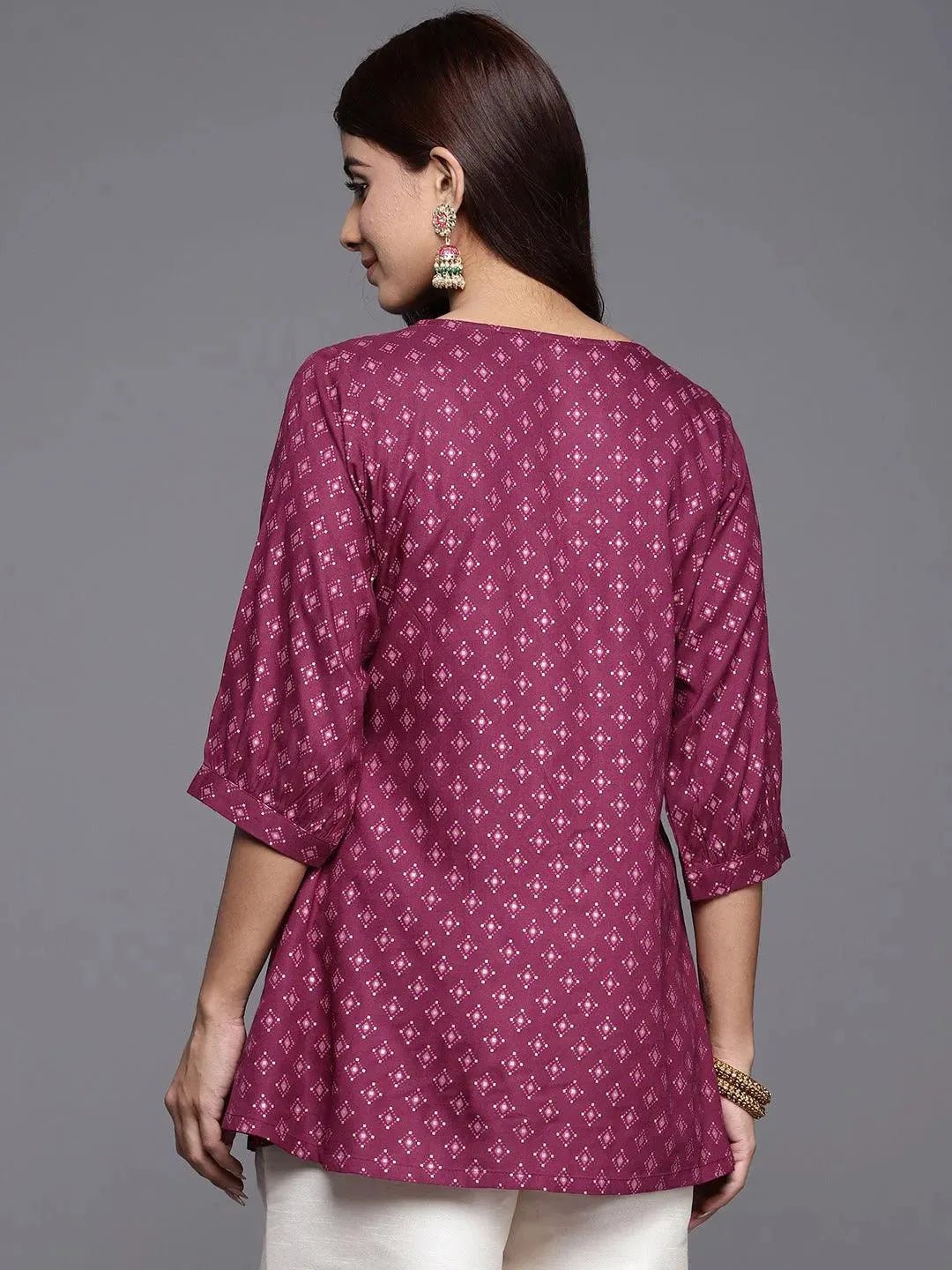 Printed Rayon A - Line Kurti - Modern Furniture & Furnishings