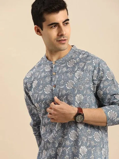 Floral Printed Straight Kurta