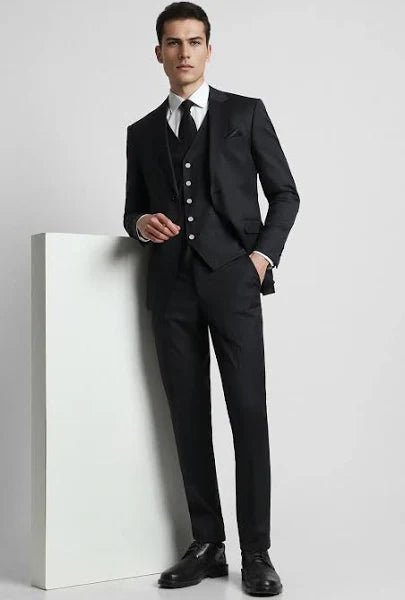 Slim Fit Formal Three Piece Suit - Modern Furniture & Furnishings