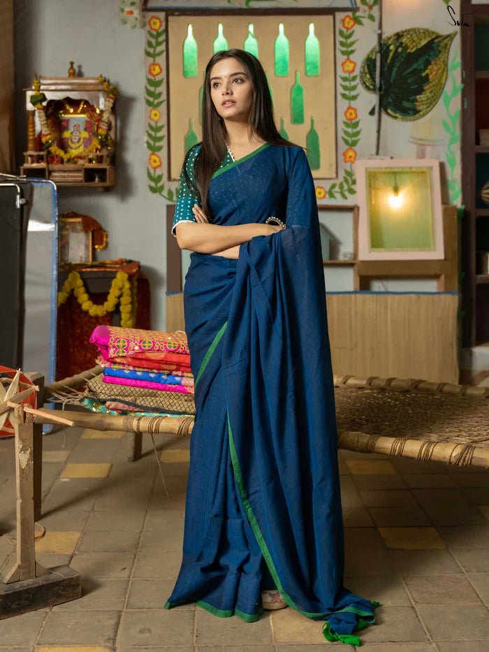 Viscose Mul Cotton Saree - Modern Furniture & Furnishings