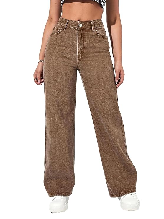 Women High Rise Cotton jeans - Modern Furniture & Furnishings