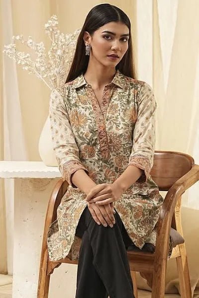 Women's Floral Printed Kurti - Modern Furniture & Furnishings