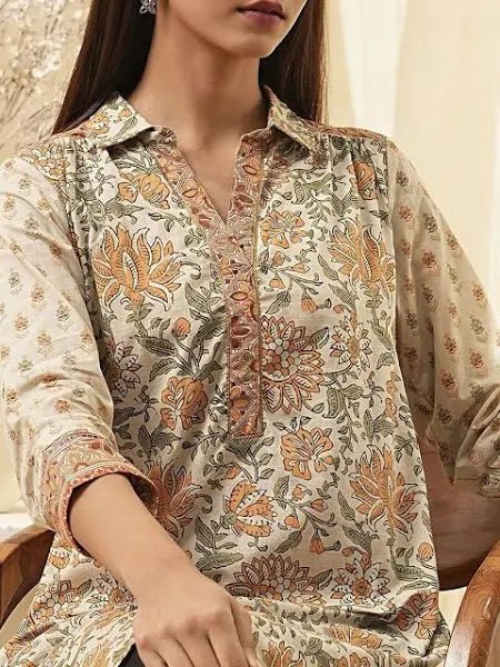 Women's Floral Printed Kurti - Modern Furniture & Furnishings