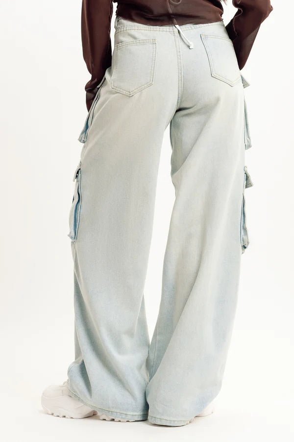 Women's Pocket Wide Leg Jeans - Modern Furniture & Furnishings